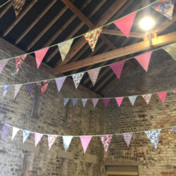 Festival Bunting in a Barn by the Big Beautiful Bunting Co