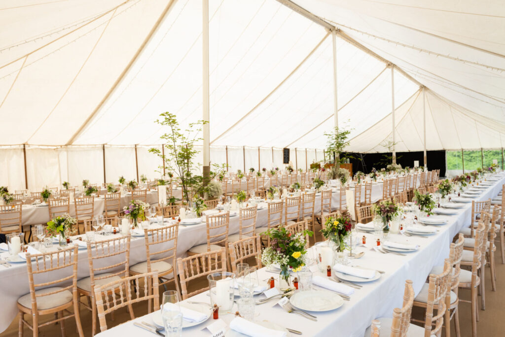 Traditional marquee interior