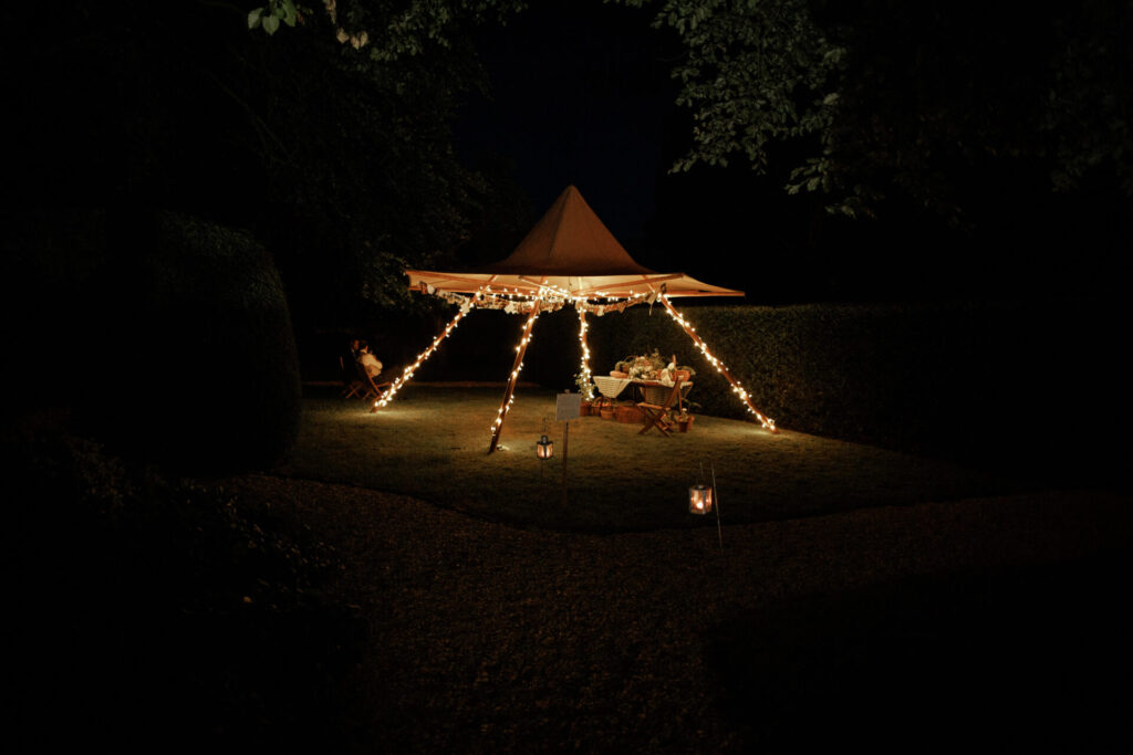 Tipi at night