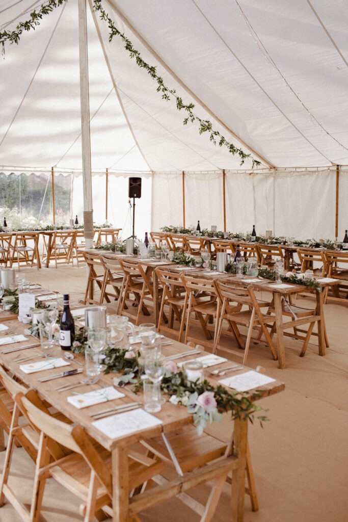 Traditional marquee interior