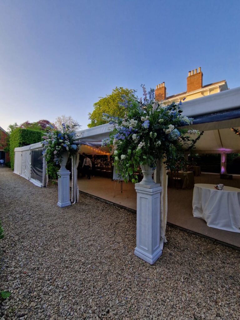 Traditional marquee interior